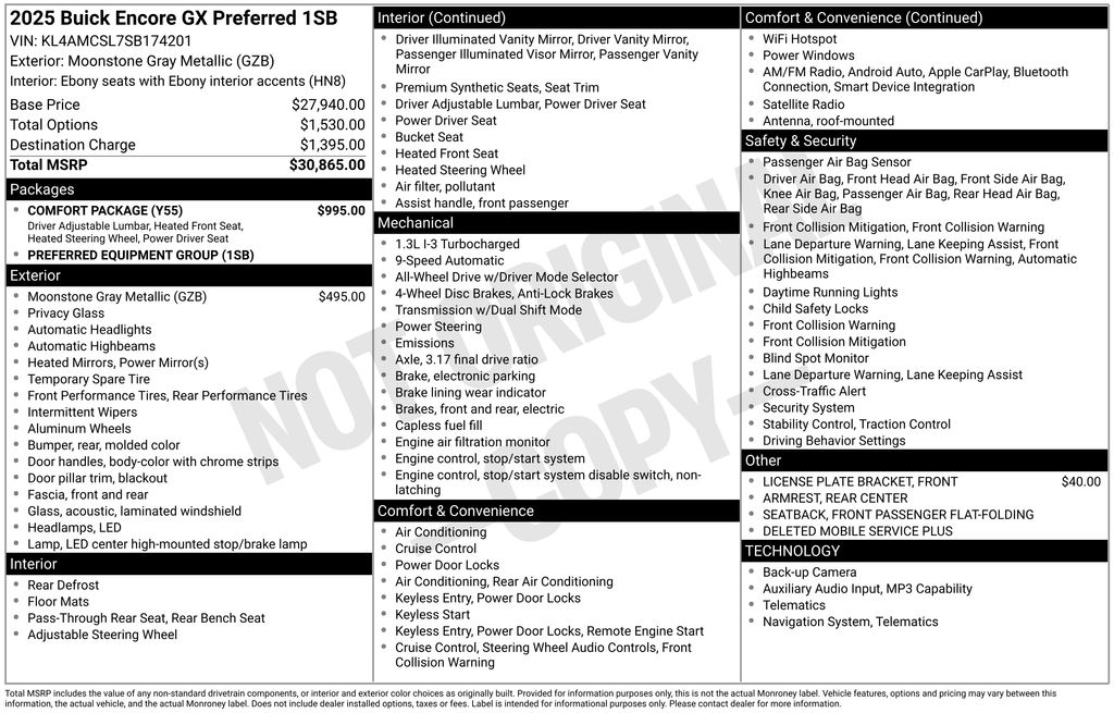 buick encore gx 2025 KL4AMCSL7SB174201 image buick encore gx 2025 KL4AMCSL7SB174201 image